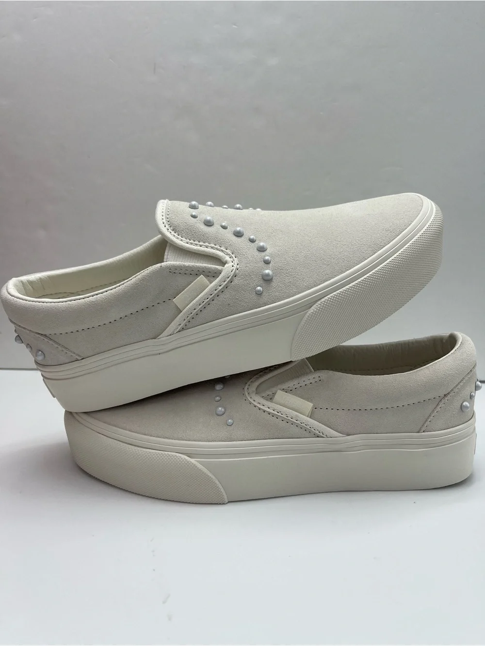 Vans WMNS Classic Slip-On Platform Pearls Marshmallow VN000EA9CCZ Sneakers